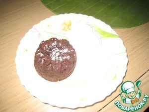 Рецепт Шоколадный кекс с жидкой начинкой