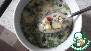 Рецепт Окрошка на минералке