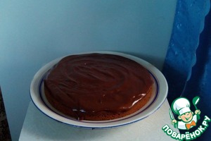 Рецепт Вишневый пирог с шоколадным кремом