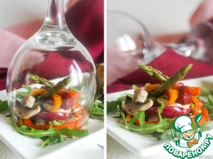 Рецепт Горячий салат с малиновым ароматом