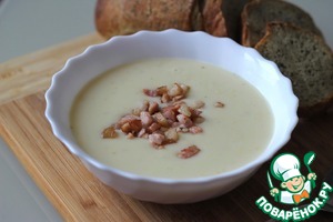 Рецепт Картофельный суп-пюре с сыром и беконом