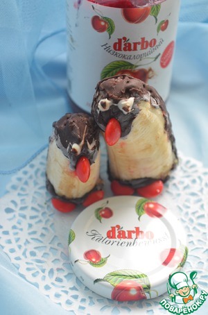 Рецепт Бананы-пингвины