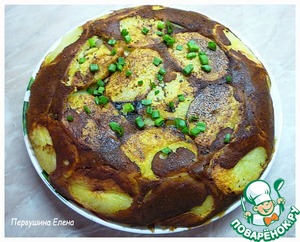 Рецепт Заливной пирог с картофелем и мясом
