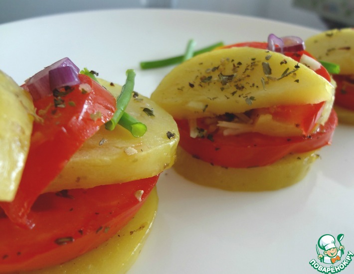 Рецепт: Запеченные помидоры по-итальянcки
