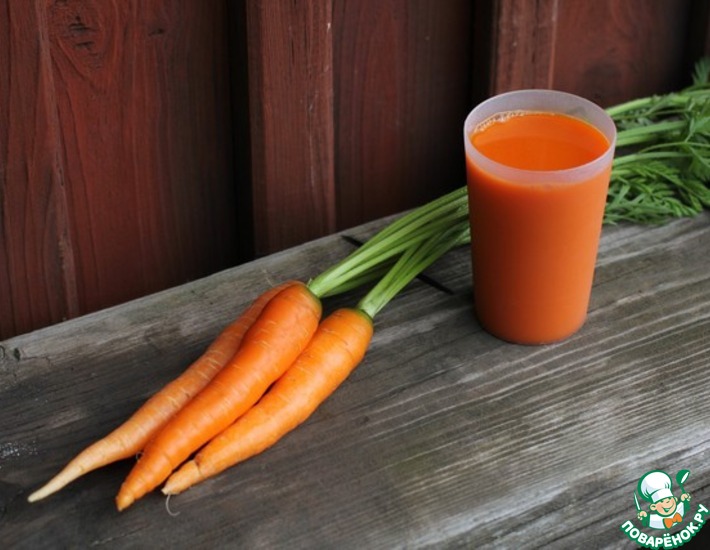 Рецепт: Морковный сок и секрет его употребления