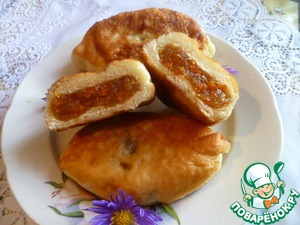 Рецепт Жареные пирожки с тыквенно-яблочной начинкой