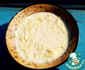 Рецепт Молочный суп с вермишелью