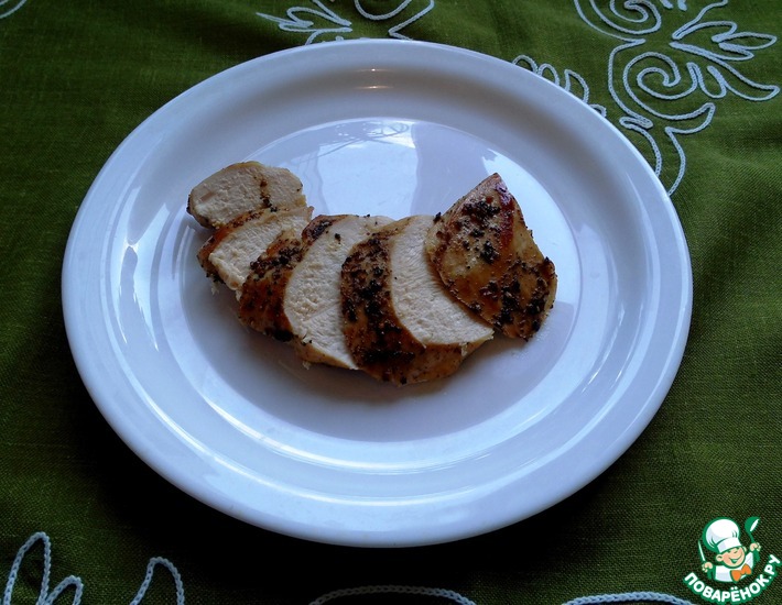Рецепт: Куринное филе в панировке из смеси перцев