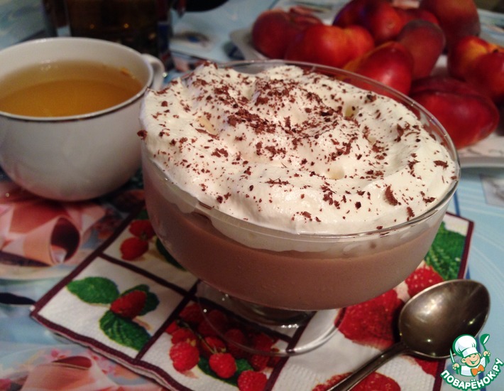 Рецепт: Шоколадное желе Нежность