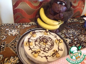 Рецепт Творожный торт-суфле с бананом