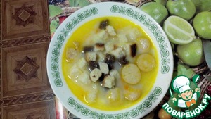 Рецепт Сырный суп с сухариками в мультиварке