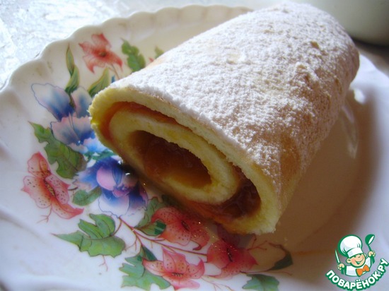 Рулет фруктовый по ГОСТу