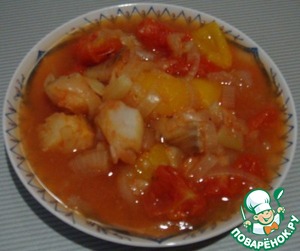 Рецепт Гуляш из рыбы в томатном соусе