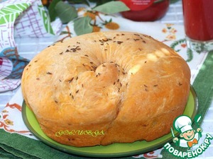 Рецепт Томатный хлеб с сыром и тмином