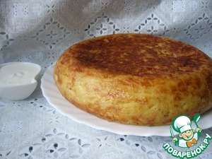 Рецепт Картофельная запеканка с сосисками и сыром (в мультиварке)