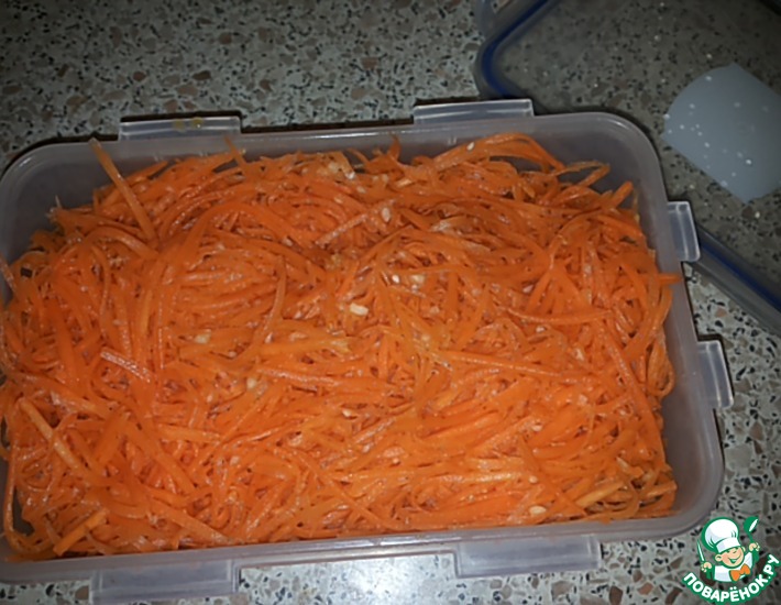 Рецепт: Морковка по-корейски Морковча