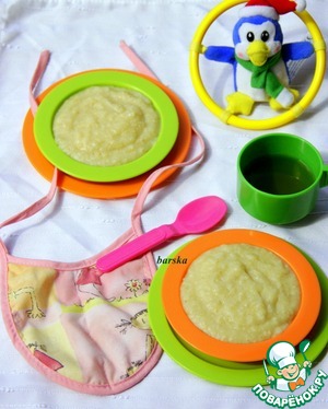 Vegetable porridge with oat flakes 