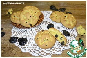 Рецепт Печенье имбирное с черносливом и куркумой