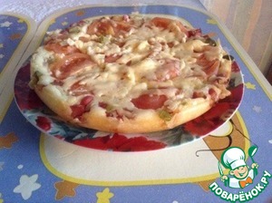 Рецепт Быстрая пицца в мультиварке