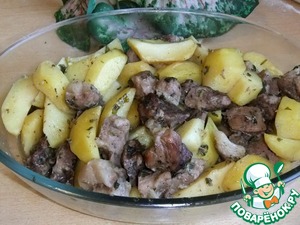 Рецепт Свинина с картошкой в рукаве
