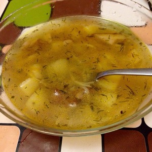 Рецепт Грибной суп с лапшой