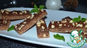 Рецепт Овсяное печенье с шоколадом и земляным орехом
