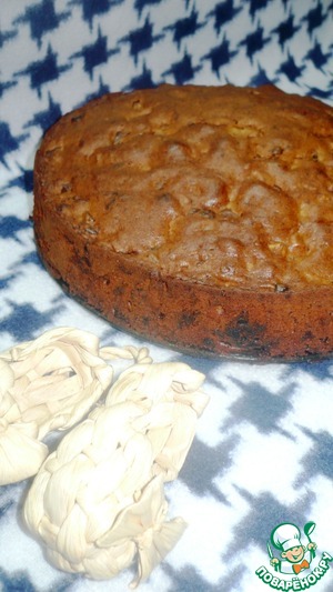 Рецепт Пирог с черносливом, курагой, орехами и шоколадом