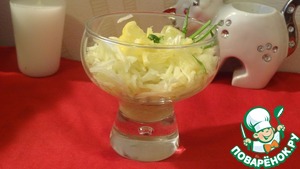 Рецепт Салат из сельдерея, капусты и яблок