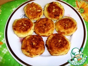 Рецепт Картофельные пирожки с мясом и грибами