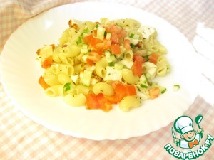Рецепт Паста-салат с овощами и адыгейским сыром
