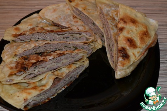 Китайские лепешки с мясом