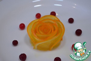 Рецепт Роза из апельсина