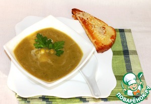 Рецепт Суп-крем из зеленого горошка с мятой
