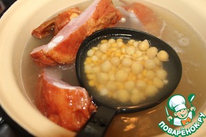 Суп с нутом и копчечными ребрышками: рецепт с фото