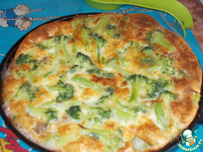 Запеканка с брокколи и куриным фаршем кулинарный рецепт