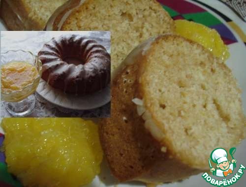 Пряный зимний пирог с апельсиновым желе