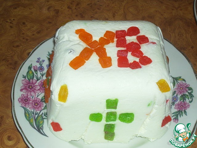 Творожно-заварная пасха