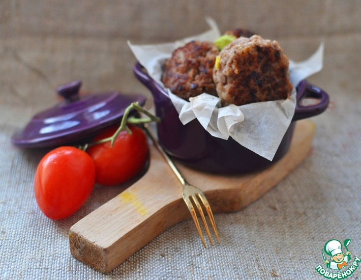 Рецепт: Котлеты телячьи молочные