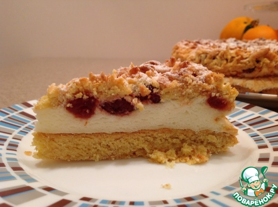 Пирог с воздушных пудингом