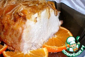 Рецепт: Свинина Ароматная под мандариновым соусом