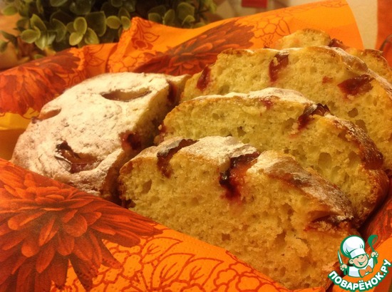 Фото-отчет к рецепту "Овсяный кекс со сливой")
