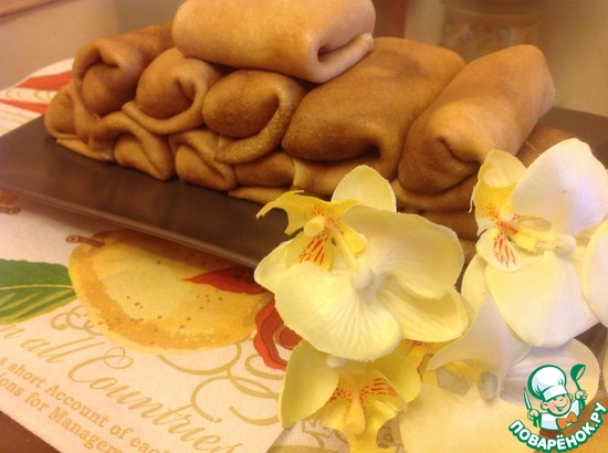 Фото-отчет к рецепту "Кружевные блинчики")