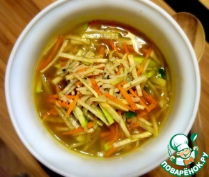 Рецепт Густой рисовый суп по-китайски
