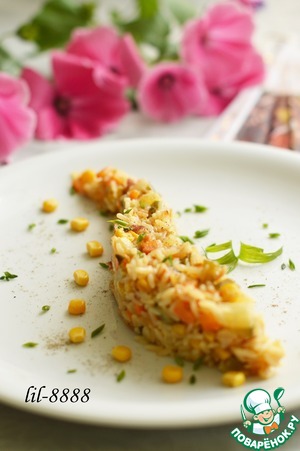 Рецепт Рис с овощами и ананасом
