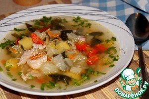 Рецепт Овощной суп со шпинатом