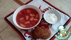 Рецепт Суп-пюре из клубники