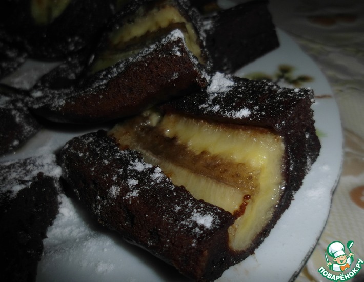 Рецепт: Пирожное Бананово-шоколадное