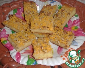 Рецепт Пирог с масляной заливкой и сладкой хрустящей корочкой
