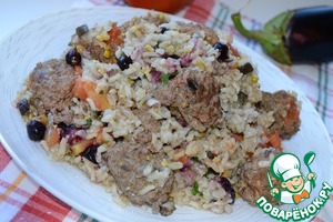 Рецепт Плов по-турецки с мясными шариками (Turkish Lamb&Rice Pilau)