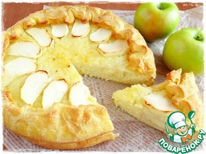 Рецепт Рисовый пирог с яблоками и лимонным джемом